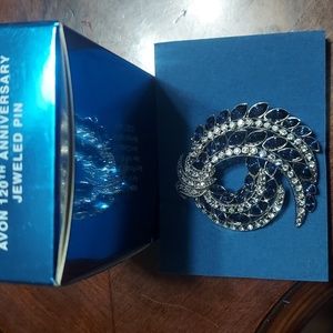 New, Avon 120th Anniversary Jeweled Pin